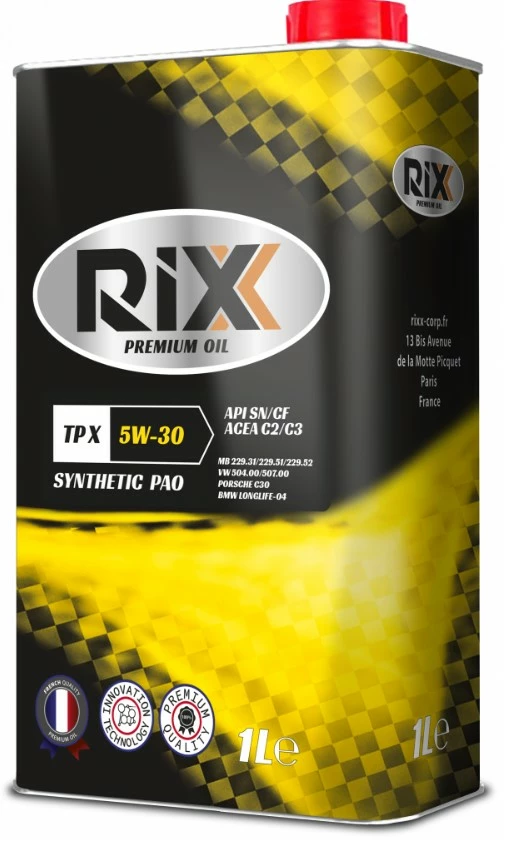 Моторное масло RIXX TP X 5W-30 C2/C3 синтетическое 1 л