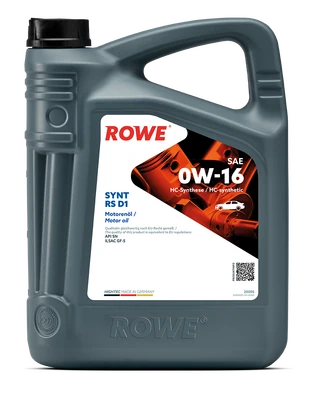 Моторное масло ROWE Hightec Synt RS D1 SAE 0W-16 5л