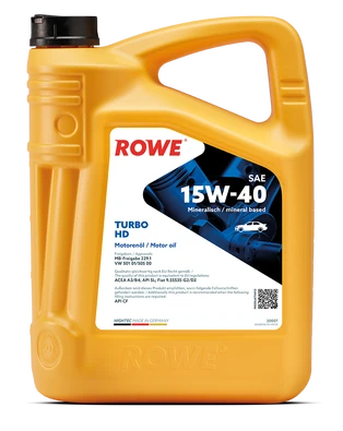 Моторное масло ROWE Hightec Turbo HD SAE 15W-40 5л