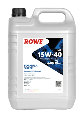 Моторное масло ROWE Hightec Formula Super SAE 15W-40 5л