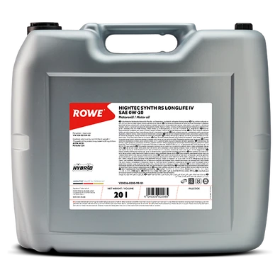 Моторное масло ROWE Hightec Synt RS Longlife IV SAE 0W-20 20л