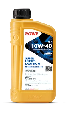 Моторное масло ROWE Hightec Super Leichtlauf HC-O SAE 10W-40 1л
