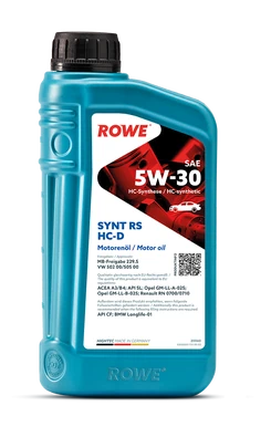 Моторное масло ROWE Hightec Synt RS HC-D SAE 5W-30 1л