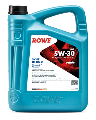 Моторное масло ROWE Hightec Synt RS HC-D SAE 5W-30 5л
