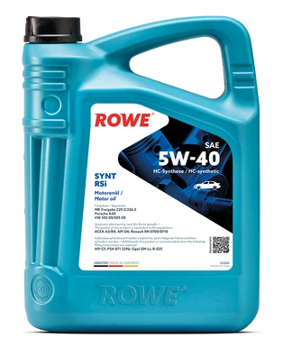 Моторное масло ROWE Hightec Synt RSI SAE 5W-40 4л