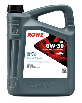 Моторное масло ROWE Hightec Synt RS LV II SAE 0W-30 5л