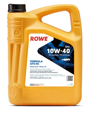 Моторное масло ROWE Hightec Formula GTS HC SAE 10W-40 5л