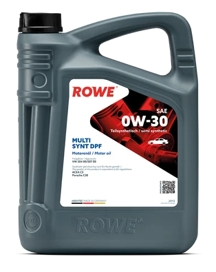 Моторное масло ROWE Hightec Multi Synt DPF SAE 0W-30 5л