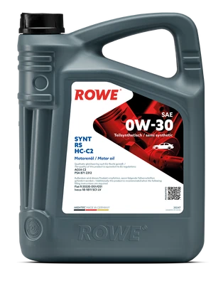 Моторное масло ROWE Hightec Synt RS HC-C2 SAE 0W-30 5л