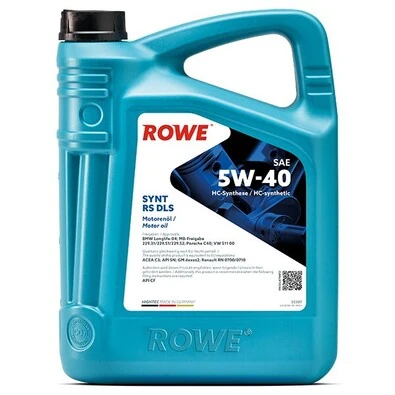 Моторное масло ROWE Hightec Synt RS DLS SAE 5W-40 5л