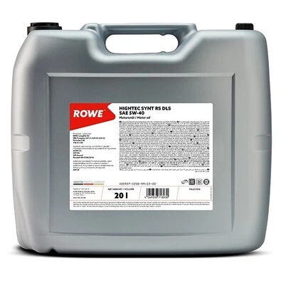 Моторное масло ROWE Hightec Synt RS DLS SAE 5W-40 20л