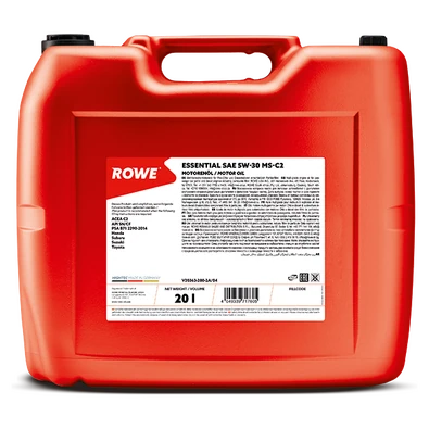 Моторное масло ROWE Essetial MS-C2 SAE 5W-30 20л