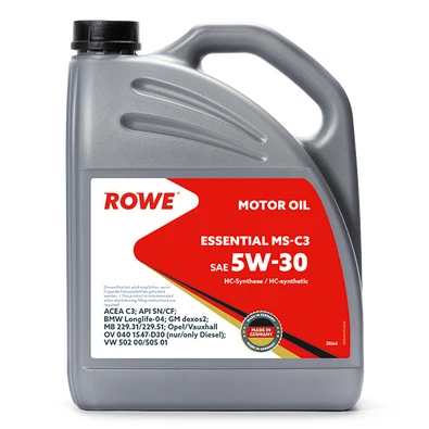 Моторное масло ROWE Essential MS-C3 SAE 5W-30 4л