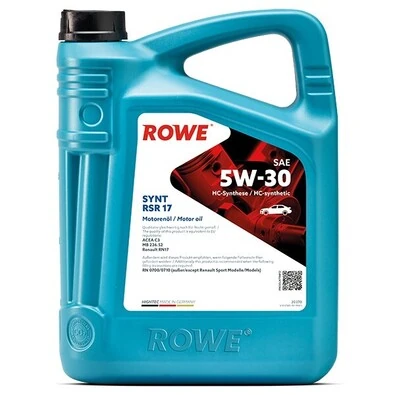 Моторное масло ROWE Hightec Synt RSR 17 SAE 5W-30 4л