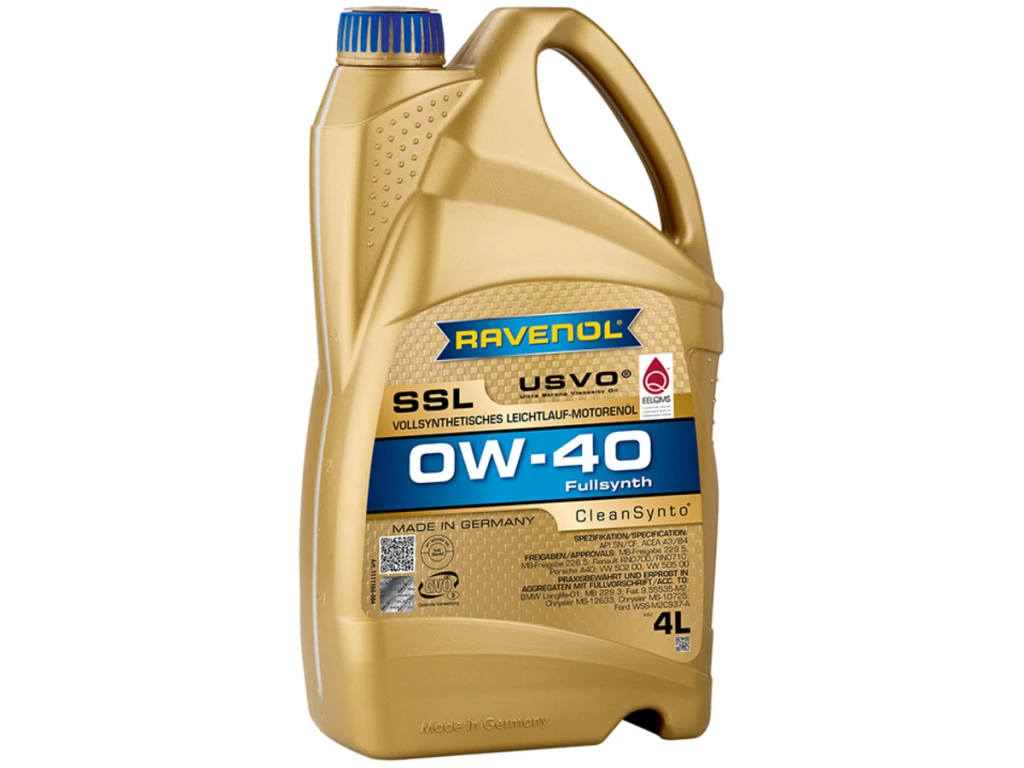 Моторное масло Ravenol Super Synthetik Oel SSL 0W-40 синтетическое 4 л