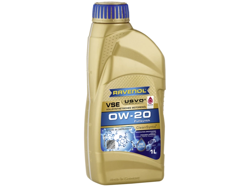 Моторное масло Ravenol VSE 0W-20 синтетическое 1 л