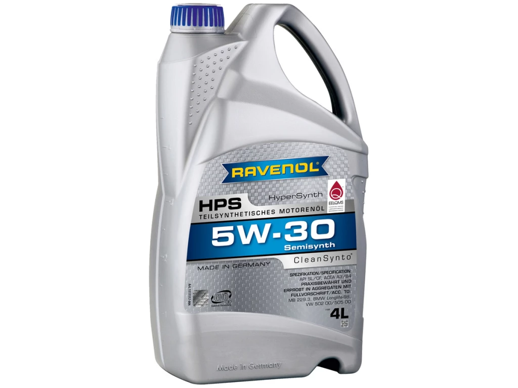 Моторное масло Ravenol HPS 5W-30 полусинтетическое 4 л