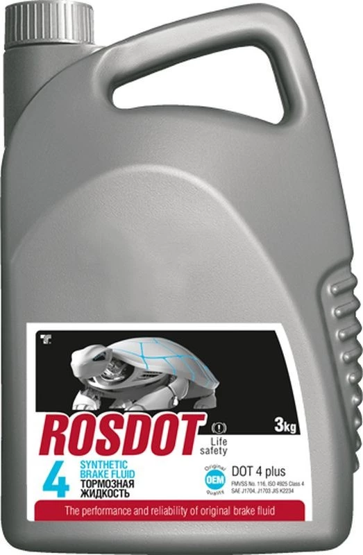 Тормозная жидкость Rosdot DOT-4 3 л