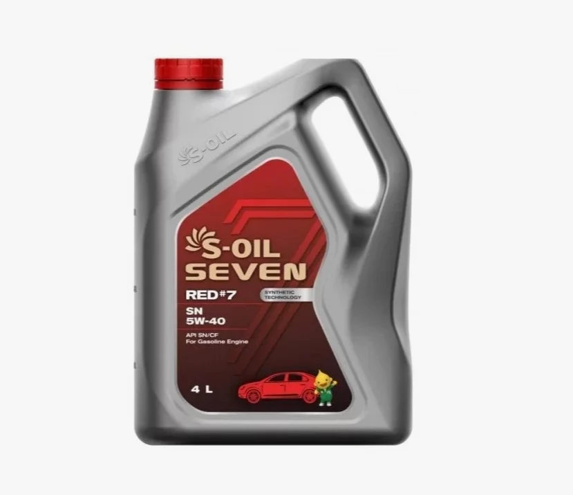 Моторное масло S-OIL Seven RED 7 5W-40 синтетическое 4 л