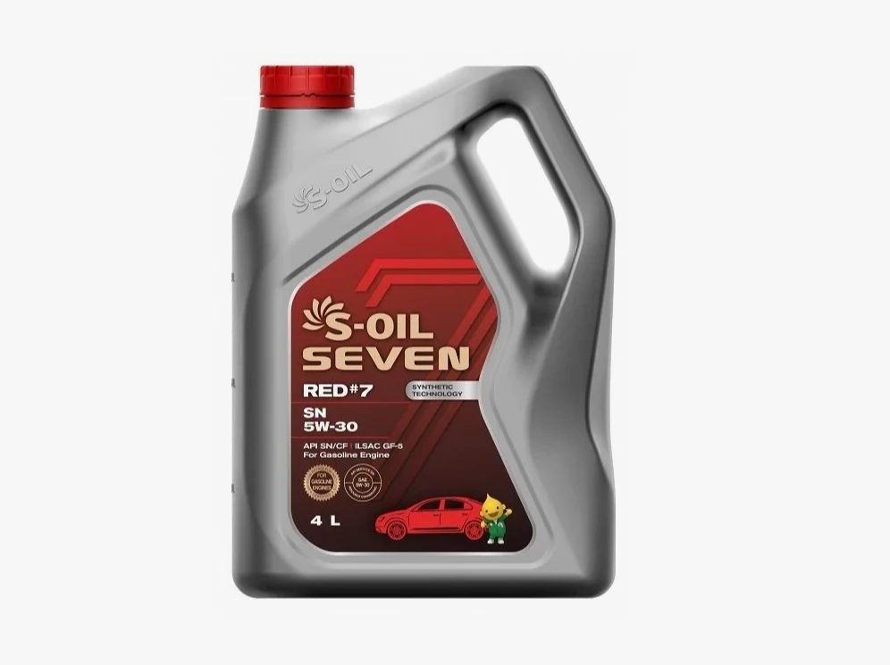 Моторное масло S-OIL Seven RED 7 5W-30 синтетическое 4 л