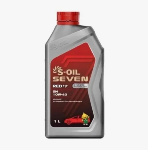 Моторное масло S-OIL Seven RED 7 10W-40 синтетическое 1 л
