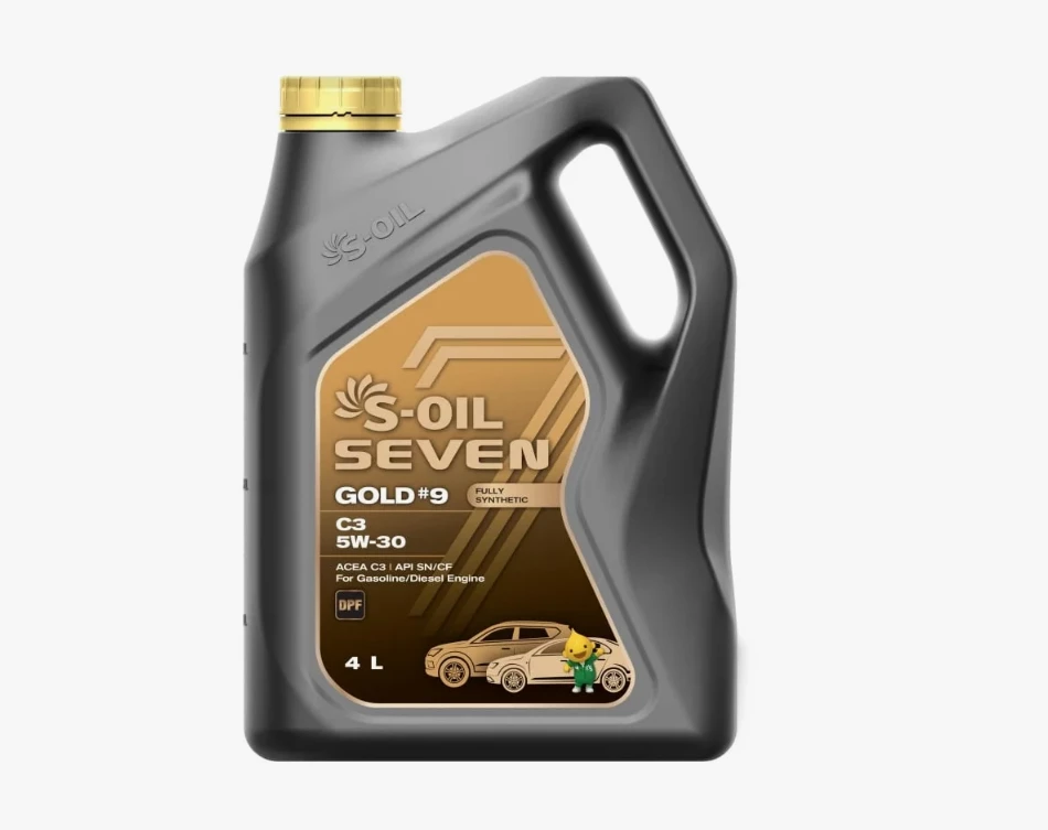 Моторное масло S-OIL Seven GOLD 9 C3 5W-30 синтетическое 4 л