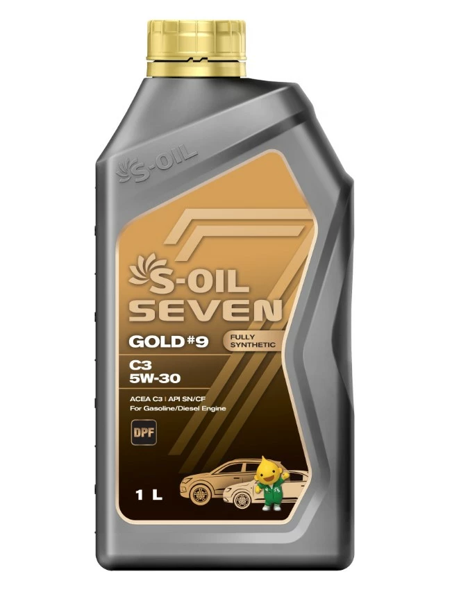 Моторное масло S-OIL Seven GOLD 9 5W-30 синтетическое 1 л