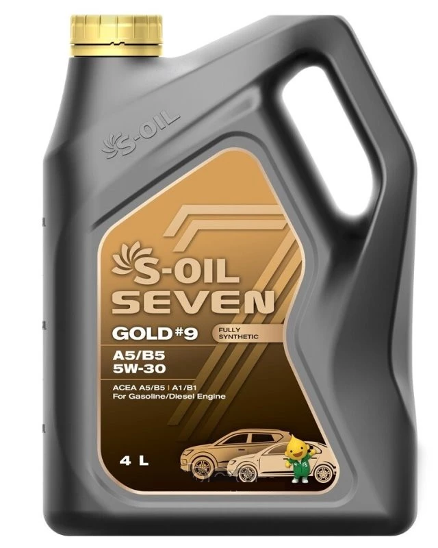 Моторное масло S-OIL Seven GOLD 9 5W-30 синтетическое 4 л