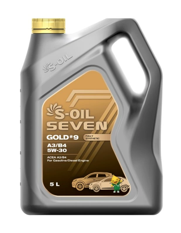 Моторное масло S-OIL Seven GOLD 9 5W-30 синтетическое 5 л