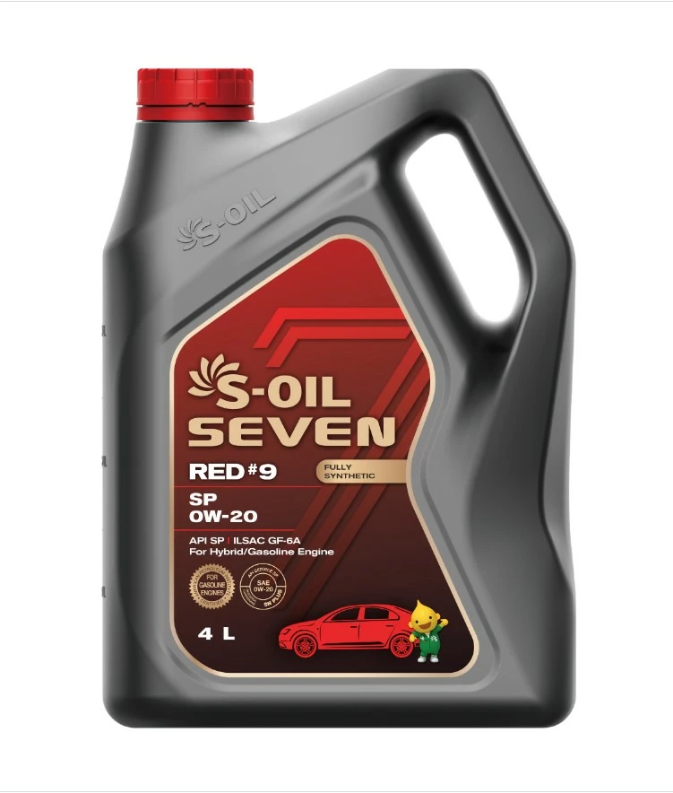 Моторное масло S-OIL Seven RED 9 0W-20 синтетическое 4 л