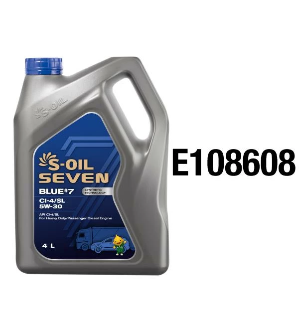 Моторное масло S-OIL Seven BLUE 7 5W-30 синтетическое 4 л