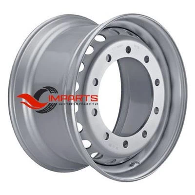 Колесный диск SRW 11,75x22,5/10x335 ET120 D281 Silver (8221108) (16 мм) прицеп 5 000 кг (уп.) Китай усил.