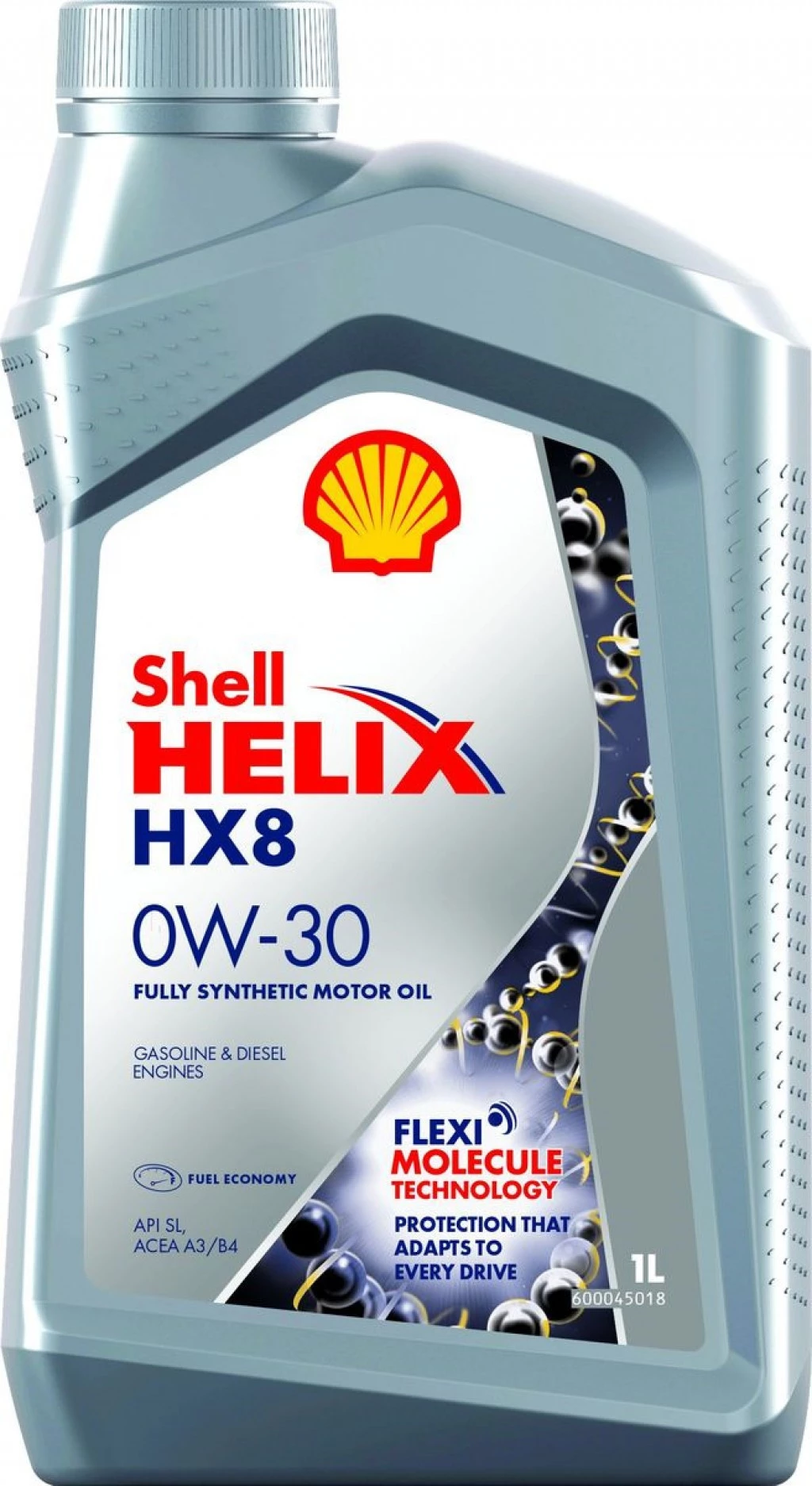 Моторное масло Shell Helix HX8 0W-30 синтетическое 1 л