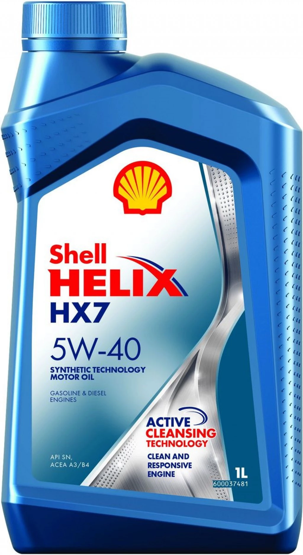 Моторное масло Shell Helix HX7 5W-40 полусинтетическое 1 л