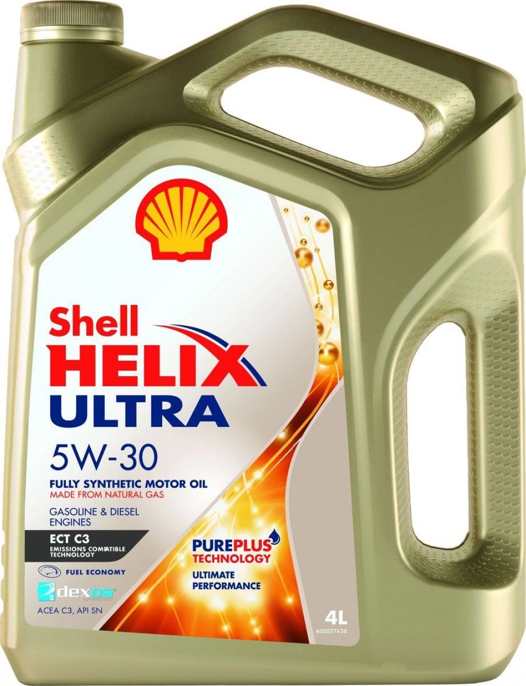 Моторное масло Shell Helix Ultra ECT 5W-30 синтетическое 4 л