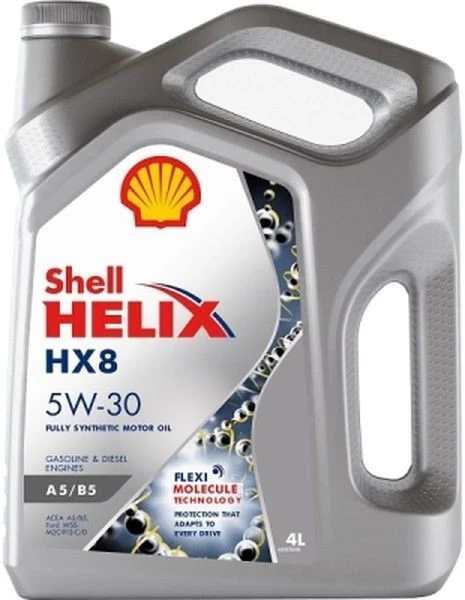 Моторное масло Shell Helix HX8 5W-30 синтетическое 4 л.