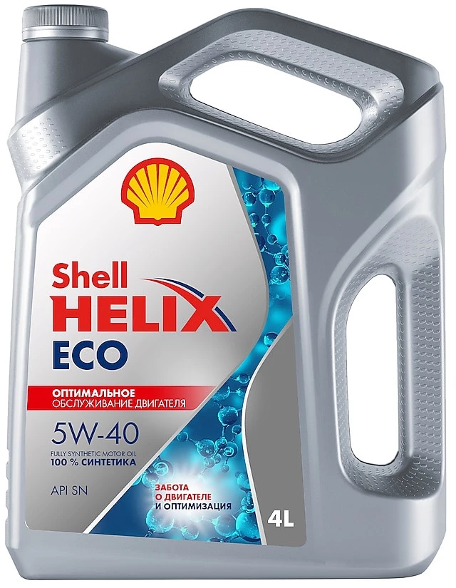 Моторное масло Shell Helix ECO 5W-40 синтетическое 4 л