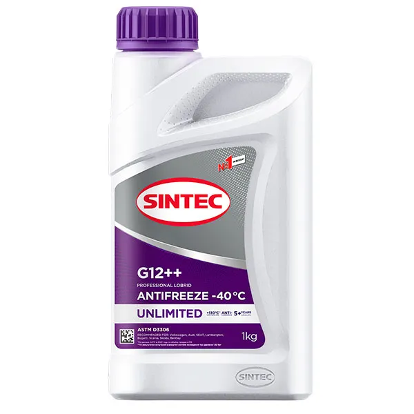 Антифриз Sintec Unlimited -40°С G12++ фиолетовый 1 л