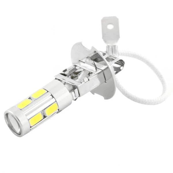Лампа светодиодная H3 12V SKYWAY (9 SMD, с линзой,1-конт., белая)