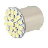 Лампа подсветки светодиодная S25 12V SKYWAY (22 SMD диода с цоколем 1-контактная Белая)