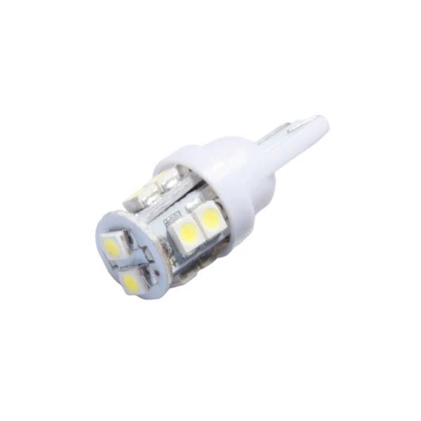 Лампа подсветки светодиодная T10 12V SKYWAY (10 SMD диодов без цоколя 1-контактная Белая)