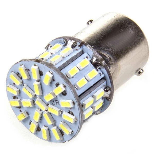 Лампа подсветки светодиодная P21W 24V SKYWAY (50 SMD. 1ch с цоколем, 1 конт., белая)
