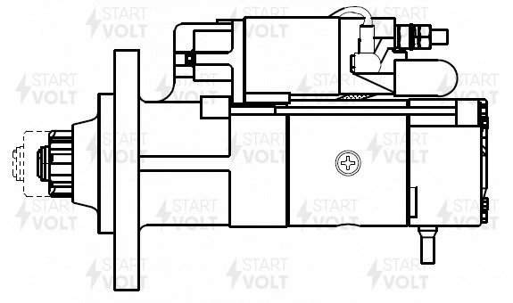 Стартер КАМАЗ, УРАЛ, ЗИЛ, ЛАЗ, ЛИАЗ с дв. 740, 7403 24В 8,5кВт STARTVOLT