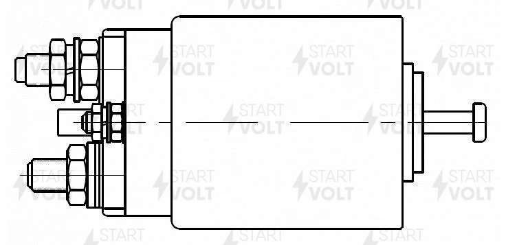 Реле втягивающее стартера Chery Tiggo T11 (05-) 1.6i2.0i STARTVOLT vsr3019