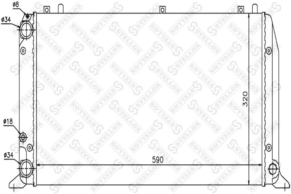 Радиатор охлаждения Stellox 10-25016-SX