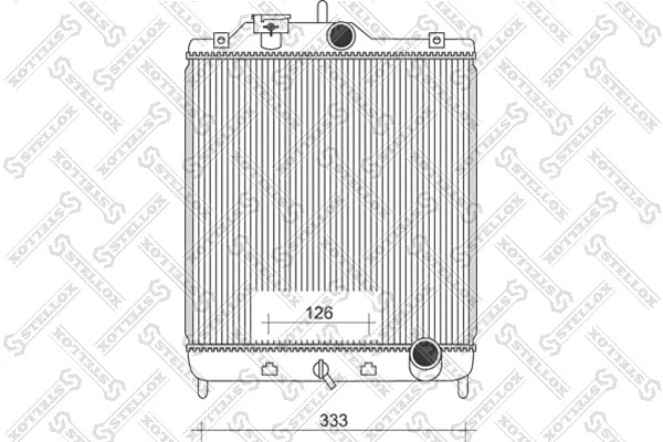 Радиатор охлаждения Stellox 10-25089-SX