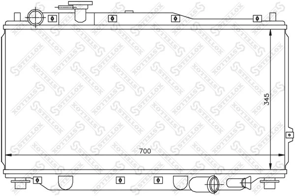 Радиатор системы охлаждения Stellox 10-25135-SX