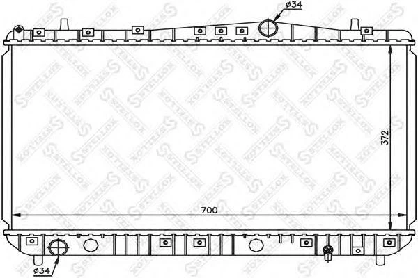 Радиатор системы охлаждения Stellox 10-25191-SX