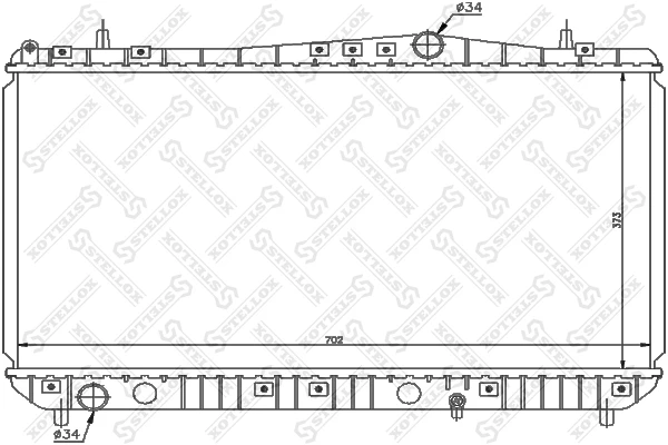 Радиатор охлаждения Stellox 10-25688-SX