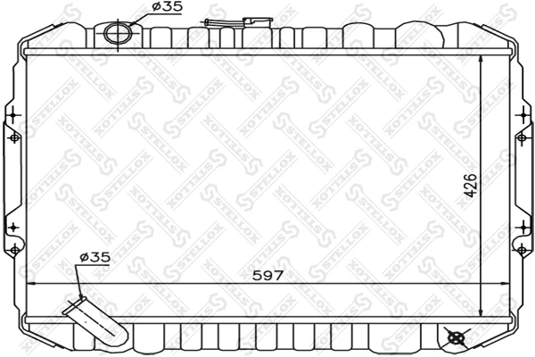 Радиатор Stellox 10-25963-SX